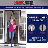 Magic Mesh Elite | Magnetic Screen Door, Heavy Duty, Magnetic Closure, Door Net, Patio Screen, Sliding Door Screen, Bug Screen for Doorways, Kid & Pet Friendly | Size 39" x 83" (Pack of 1)