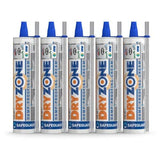Dryzone Damp Proofing Cream (DPC) - 310ml x 5 - High-Strength Injection Cream for Rising Damp Treatment - Anti Rising Damp