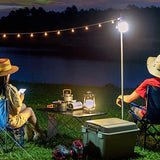 Foldable Camping Side Table, Ultralight Small Beach Aluminum, Portable Outdoor Table with Carry Bag and Storage for Picnic, Grill, Hiking, Fishing, Sand, Camping, Black