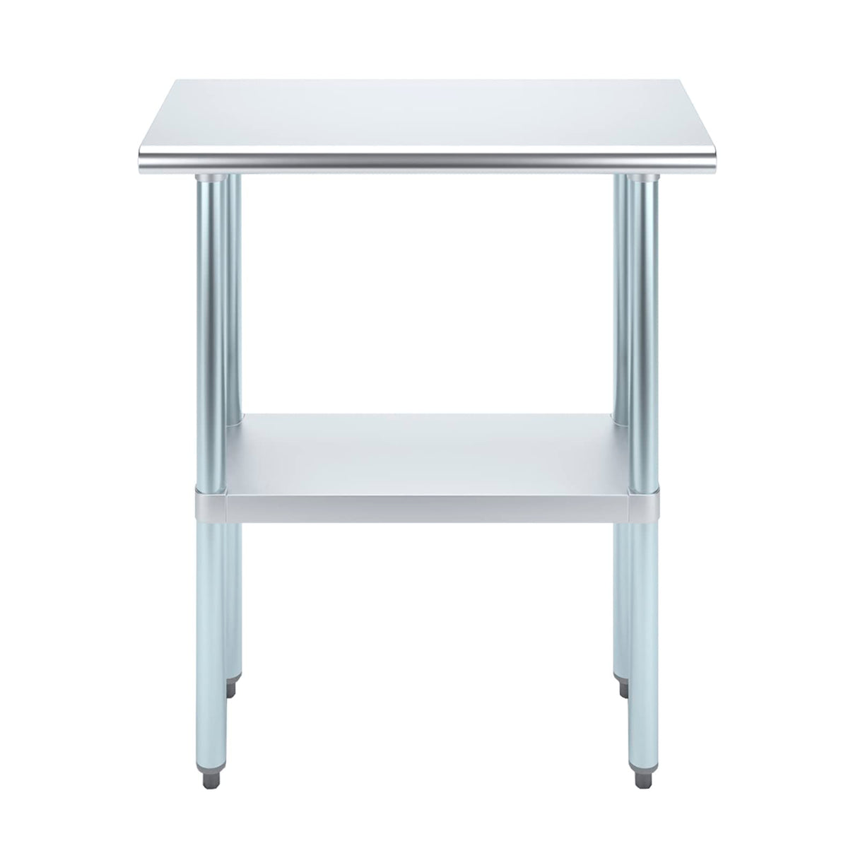 AmGood 14 in. x 30 in. Stainless Steel Work Table | Metal Kitchen Food Prep Table | NSF