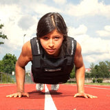 North Gym Adjustable Weighted Vest/Incl. 2 Innovative Moulded Weights for Best fit / 14lbs / 20lbs/ 30lbs/ 40lbs (Black 40lbs)