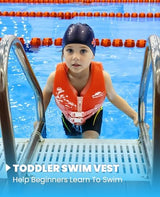 Gogokids Toddler Swim Vest, Kids Floaties – Boys & Girls Buoyancy Jacket, Swimming Aid for Pool & Beach, Fits 2-8 Years / 22-60 lbs