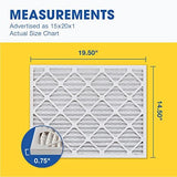 Aerostar 15x20x1 MERV 8-6 Count - High Efficiency Pleated HVAC, Furnace & Air Conditioner Filters - Removes Dust, Lint, Mold & Allergy-Causing Pollen