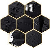 QT&QY 25L/35L/45L Military Tactical Backpack For Men Molle Daypack 3 Day Bug Out Bag Hiking Rucksack With Bottle Holder