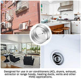 8 Inch Draft Blocker Backdraft Damper Duct Draft Stopper One-Way Airflow Ducting Insert Backflow Preventer Inline Fan Vent Deflector