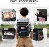 COOLREX Large Backpack Cooler 36 Can Cooler Backpack with 2 Insulated Compartments Leak Proof Waterproof Travel Backpack, Camping Beach Picnic Lunch Thermal Bag for Women and Men