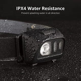 Lepro LED Headlamp Flashlights, 1500Lux Head Lamp with 6 Lighting Modes and Red Light, IPX4 Waterproof Headlamp for Camping Hiking Backpacking Fishing, Adjustable Headband Suit for Adults Kids