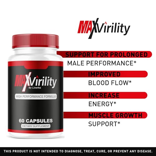 (3 Pack) Max Virility For Men, Max Virility, Maxvirility For Men, MaxVirility Capsules, MaxVirility, Max Virility Supplement, Max Virility Pills For Men, Max Virility Pills, 300 Capsules For 3 Months