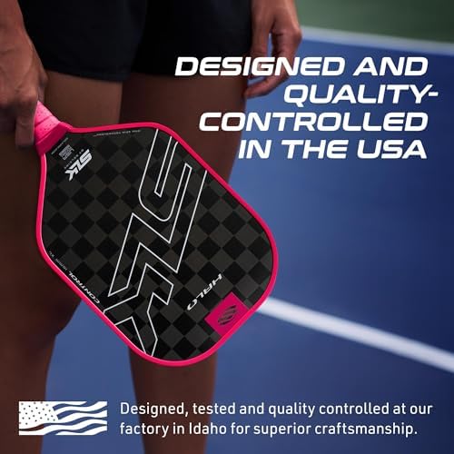 Selkirk Sport SLK Halo Raw Carbon Fiber Pickleball Paddle | Designed in The USA | Choose from The T700 Raw Carbon Fiber Power, The 18k Ultraweave Control, or The Kevlar Linkweave Thermoformed Pro