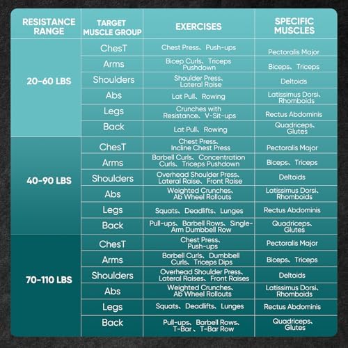 Twister Arm Trainer, Adjustable Spring Chest Expander and Forearm Strengthener, Triceps, Biceps, Shoulder, Back & Thigh Workout bar Equipment, Portable Upper Body Exerciser for Home Fitness