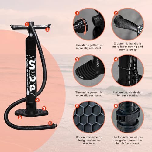 FunWater Inflatable Ultra-Light Stand Up Paddle Board for All Skill Levels with Premium SUP Paddleboard Accessories,Non-Slip Comfort Deck for Youth & Adults