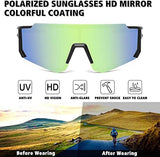 STORYCOAST Polarized Sports Sunglasses for Men Women,Driving Fishing Cycling Mountain Bike Sunglasses UV400 Protection