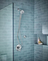 Moen Engage Magnetix Chrome 3.5-Inch Six-Function Detachable Handheld Showerhead with Magnetic Docking System, 26100