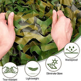 Camo Netting Camouflage Netting 20X20 10X20 10X10 Bulk Roll Burlap Camo Tarp Sunshade Net for Hunting Blind Military Dinosaur Birthday Theme Party Decoration Camping Shooting