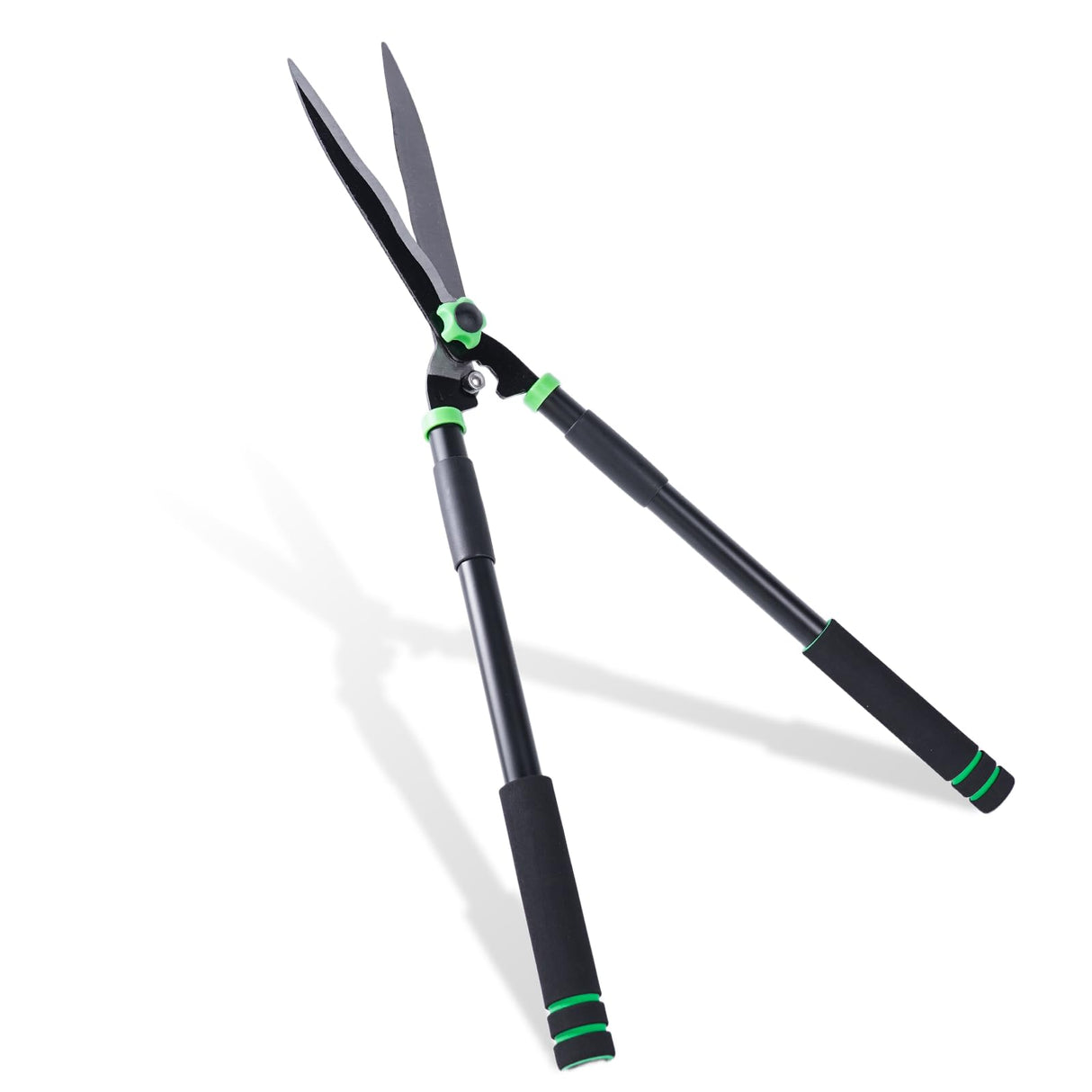Hedge Shears 29.5" Manual Hedge Clippers with 15° Angle Precision Blades Plant Cutting Scissors for Trimming and Shaping Hedges, Shrubs, Boxwood, Tall Bushes