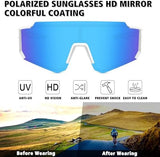 STORYCOAST Polarized Sports Sunglasses for Men Women,Driving Fishing Cycling Mountain Bike Sunglasses UV400 Protection