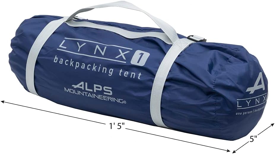 ALPS Mountaineering Lynx 1-Person Tent – Lightweight, Easy Setup, Waterproof, Freestanding Backpacking Tent with Durable Aluminum Poles and Ample Ventilation