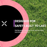 AOTOB 8FT 10FT 12FT 14 FT 15FT Trampoline with Safety Enclosure Net，Outdoor Trampoline with Basketball Hoop, Heavy Duty Jumping Mat and Spring Cover Padding for Kids and Adults, Storage Bag and Ladder