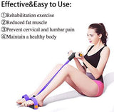 Multifunction Tension Rope, 6-Tube Elastic Yoga Pedal Puller Resistance Band, Natural Latex Tension Rope Fitness Equipment, for Abdomen/Waist/Arm/Leg Stretching Slimming Training
