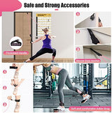 Resistance Bands with Handles for Women, 5 Level Exercise Bands Workout Bands for Physical Therapy, Yoga, Pilates, Door Anchor, Storage Pouch