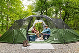 Slumberjack Aspen Grove 8 Person Hybrid Dome Family Camping Tent with 2 Rooms, Room Divider, Separate Entries, Full Fly, and Vestibule Storage