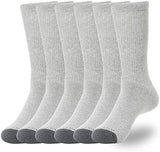 WANDER Men's Cushion Crew Socks 3-6 Pairs Athletic Running 6-8/8-13/12-15 Socks Men Cotton Sport Wicking Work