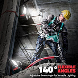 Upgrade LED Work Light for Milwaukee Battery: Ecarke 70W 7000LM for Milwaukee Lights for m18 USB Light 18V Battery Flashlight with Low Voltage Protection for Working in a Dark Environment