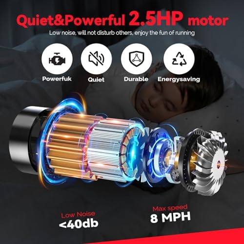 Sperax Walking Vibration Pad with APP, 3 in 1 Under Desk Treadmill, 2.5HP Low Noise Walking Treadmill Pad with Remote Control,Portable Treadmills for Home Office