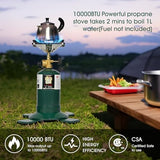 KOMAN Camping Propane Stove,Portable Camping Stove, Backpacking Stove Propane Camping Stove,10000BTU Single Burner Propane Stove for Outdoor Cooking,Fuel by 16 Oz Propane Cylinder (Fuel not Included)