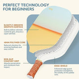 Pickleball Paddles Set of 2/4- USAPA Approved Graphite/Fiberglass Pickleball Racket, 2 Pickleball Rackets, 4 Balls and 1 Portable Carry Bag, Aesthetic Pickle Ball Set for Men Women Beginners