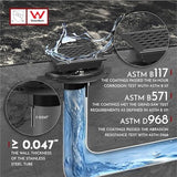 4 Inch Square Shower Floor Drain with Flange,Quadrato Pattern Grate Removable,Food-Grade SUS 304 Stainless Steel,Watermark&CUPC Certified,Matte Black