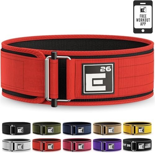 Self-Locking Weight Lifting Belt - Premium Weightlifting Belt for Serious Functional Fitness, Weight Lifting, and Olympic Lifting Athletes - Lifting Support for Men and Women - Deadlift Training Belt