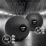 Yes4All Slam Balls, 10-40lb Medicine Ball Weight, Durable PVC Sand Filled Workout Dynamic Medicine Ball for Core Strengthen