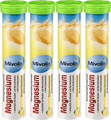 Mivolis Magnesium effervescent Tablets - Dietary Supplements 4 Packs x 20 pcs | Germany