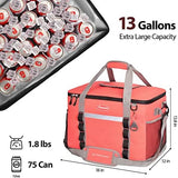 Maelstrom Soft Cooler Bag,Collapsible Soft Sided Cooler,24/30/60/75 Cans Beach Cooler,Ice Chest,Large Leakproof Camping Cooler,Portable Travel Cooler for Grocery Shopping,Camping,Road Trips