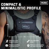 MVRK Water Resistant Chest Pack - Running Vest for Workouts, Running Phone Holder Extra Storage, Lightweight Running Pack