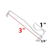 Valance Clips 6pcs 3'' Hidden Clip Clear Plastic for Horizontal Blinds Valance Retainer Holder