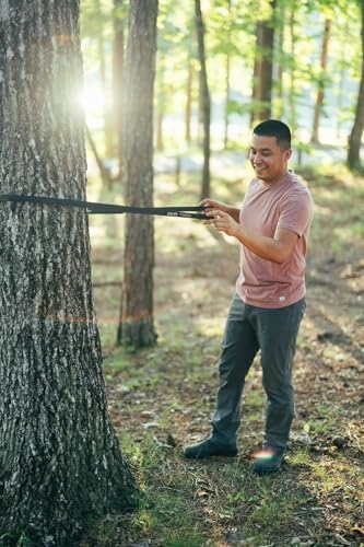ENO TravelNest Hammock & Straps Combo - Portable Hiking and Camping Hammock with Straps Included - Travel Hammock for Camping, Hiking, Backpacking, a Festival, or The Beach - Charcoal