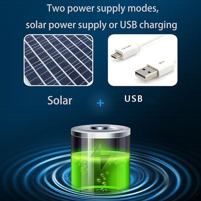 Wide Brim Solar Fan Hat Outdoor Fishing Hat with Fan Built in Sombrero para el Sol Hombre Waterproof Removable Outdoor Solar Fan Hats for Men Solar & USB Charging (US, Alpha, One Size, Color A)