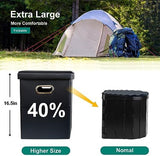 Upgrade XL Portable Toilet for Adults, Extra Large Portable Travel Floding Toilet, Camping Tall Toilets with Lid for Adults and Kids Compact Potty for Car,Hiking,Beach and Camping