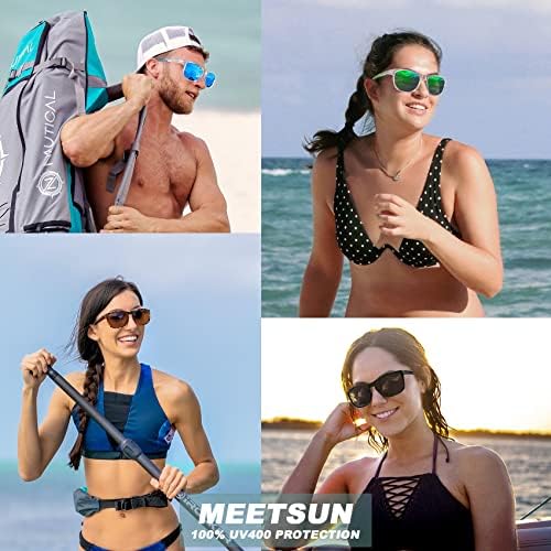 MEETSUN Polarized Sports Sunglasses for Women Men Driving Running Cycling Fishing Sun Glasses UV400 Protection