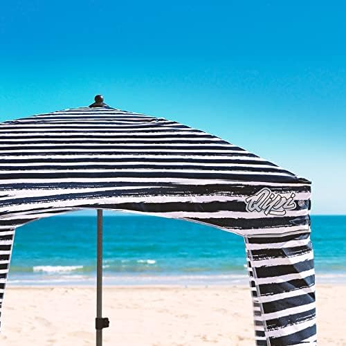 Qipi Beach Cabana - Easy to Set Up Canopy, Waterproof, Portable 6' x 6' Beach Shelter, Included Side Wall, Shade with UPF 50+ UV Protection, Ultimate Sun Umbrella - for Kids, Family & Friends