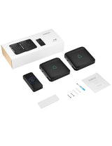 AVANTEK Wireless Doorbell, Waterproof Door Bell Chime Operating at over 1300 Feet, Classroom Doorbell with 52 Melodies, CD Quality Sound and LED Flash, 1 Button + 2 Plug-in Receivers, D-3B