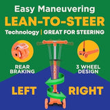 Kids Scooter – Children and Toddler 3 Wheel Kick Scooter – LED Wheel Lights Illuminate When Rolling– Adjustable Handlebar – Indoor and Outdoor