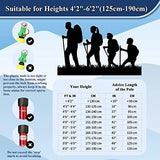 TheFitLife Nordic Walking Trekking Poles - 2 Sticks with Anti-Shock and Quick Lock System, Telescopic, Collapsible, Ultralight for Hiking, Camping, Mountaining, Backpacking, Walking, Trekking