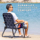 GoSports WOVN Beach Backpack Chair - 9 Styles Available - Premium Folding Camping Chair