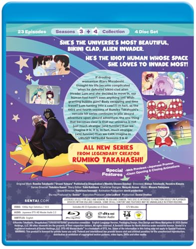 Urusei Yatsura Season 3 & 4 [Blu-Ray]
