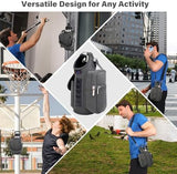 icolor Magnetic Gym Bag Water Bottle Carrier Holder with Phone Pockets & Shoulder Strap,5 Built-in Magnets Gym Bottle Pouch Sleeve,Magnetic Bag Gym Accessories Organizer for Men Women