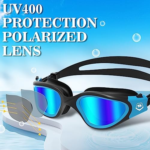 WIN.MAX Polarized Swimming Goggles Swim Pool Goggles Anti Fog Anti UV No Leakage Clear Vision for Men Women Adults Teenagers