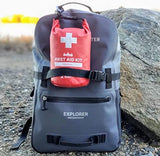 Breakwater Supply™ Waterproof First Aid Kit Dry Bag Bug Out Bag Preloaded with Emergency Survival Prepper Supplies for Boating, Camping, Fishing + Carabiner, Floating, Reflective, AFAK/IFAK Trauma Kit